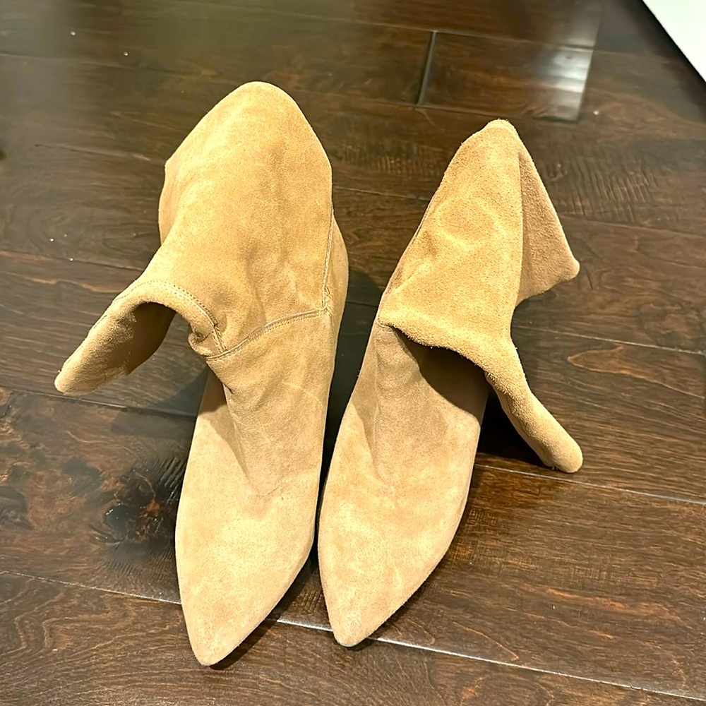 Tan slouch boots
